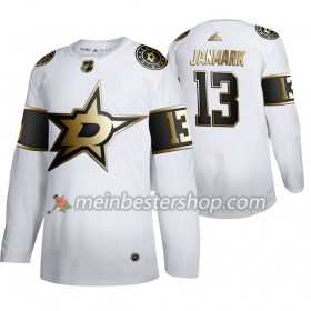 Dallas Stars Mattias Janmark 13 Adidas 2019-2020 Golden Edition Weiß Trikot Authentic - Herren
